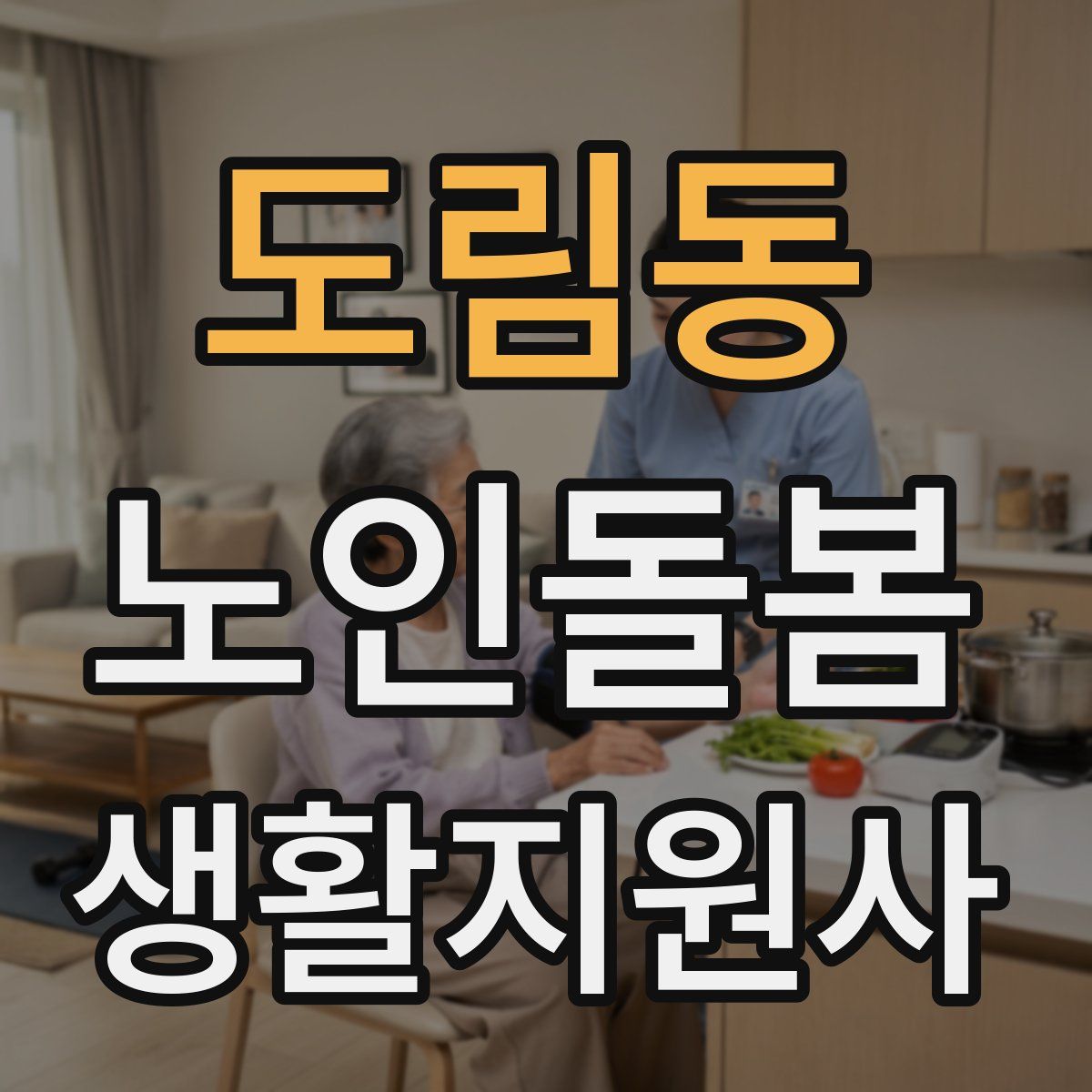 도림동 노인돌봄생활지원사 자격증