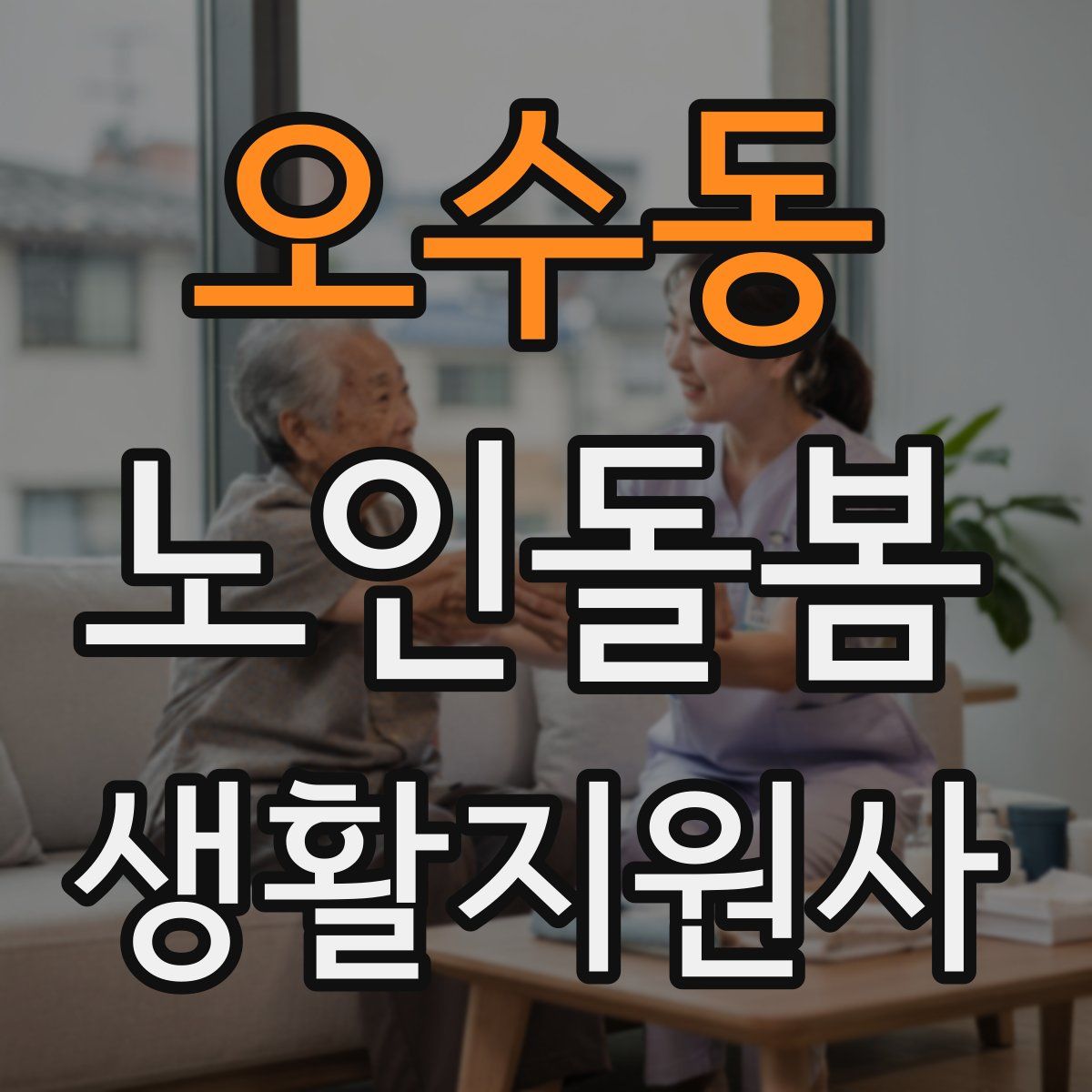 오수동 노인돌봄생활지원사 자격증