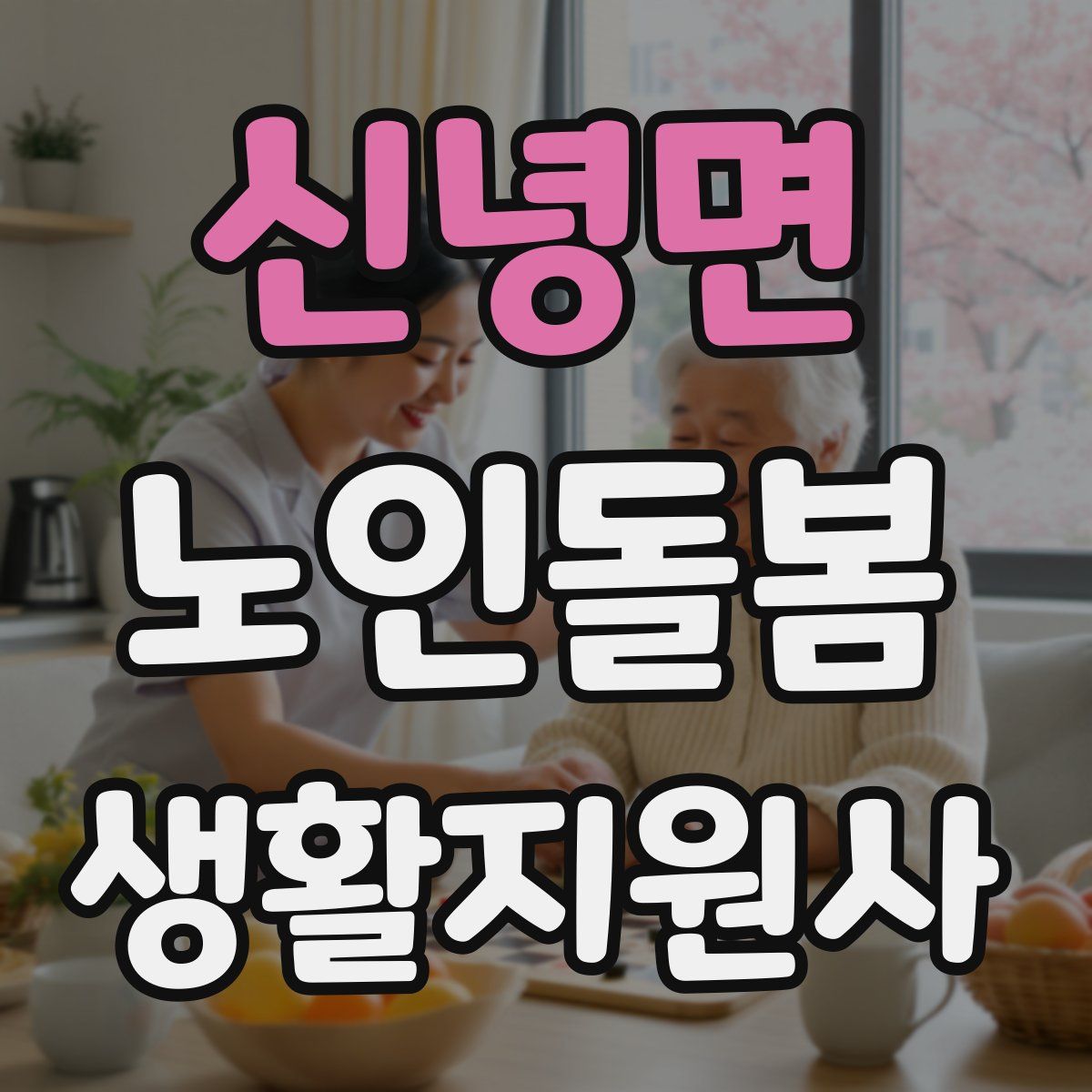신녕면 노인돌봄생활지원사 자격증