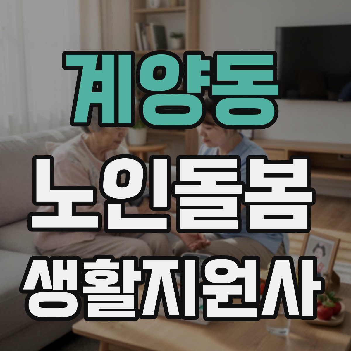 계양동 노인돌봄생활지원사 자격증