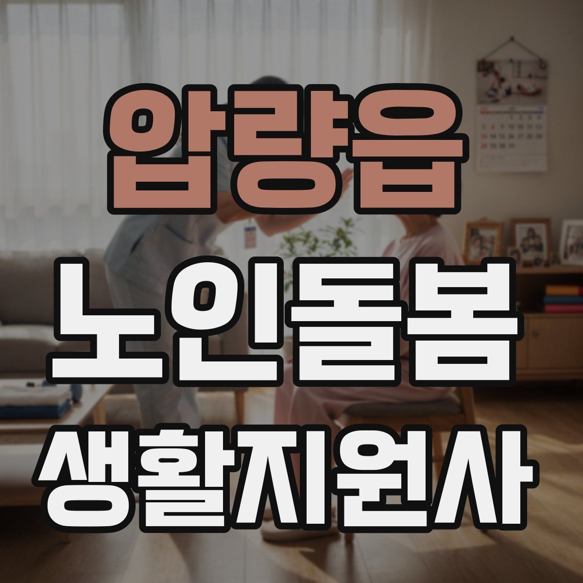 압량읍 노인돌봄생활지원사 자격증