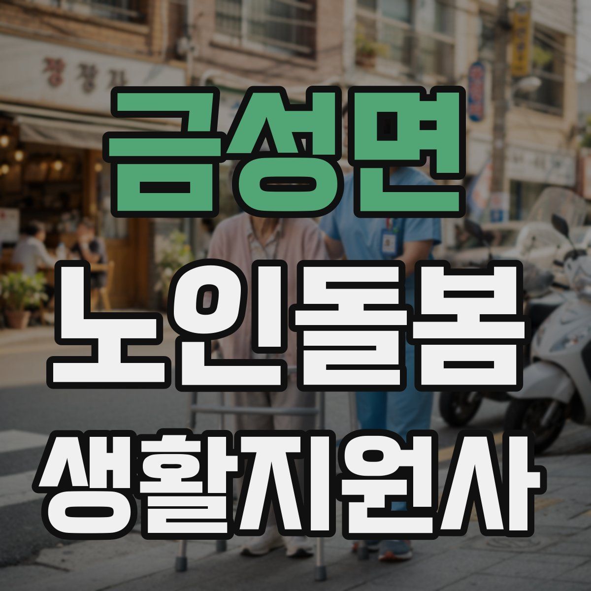 금성면 노인돌봄생활지원사 자격증