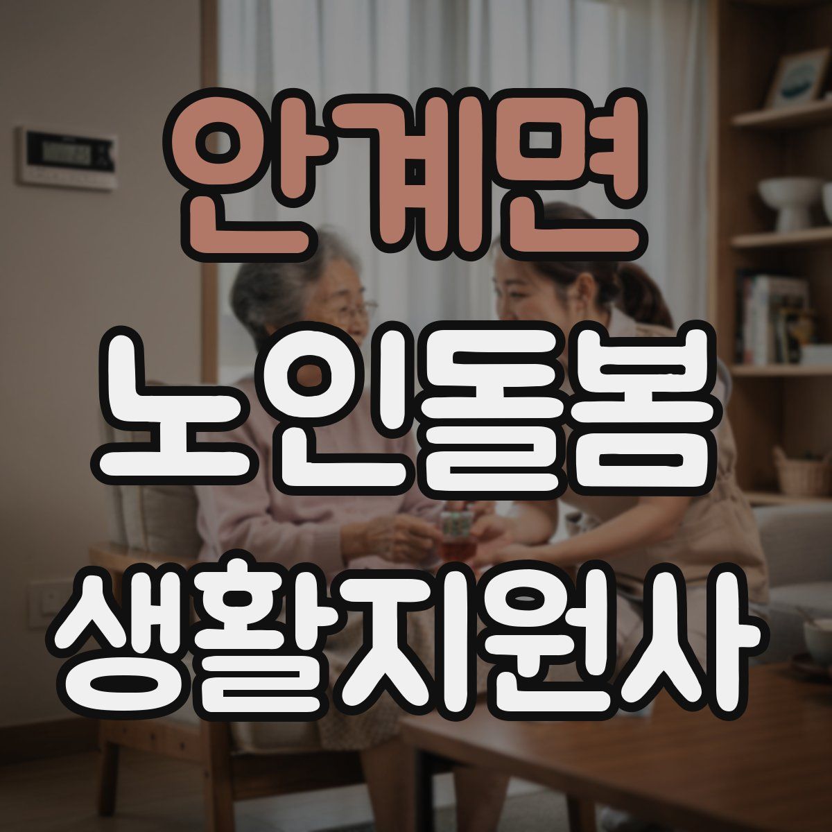 안계면 노인돌봄생활지원사 자격증