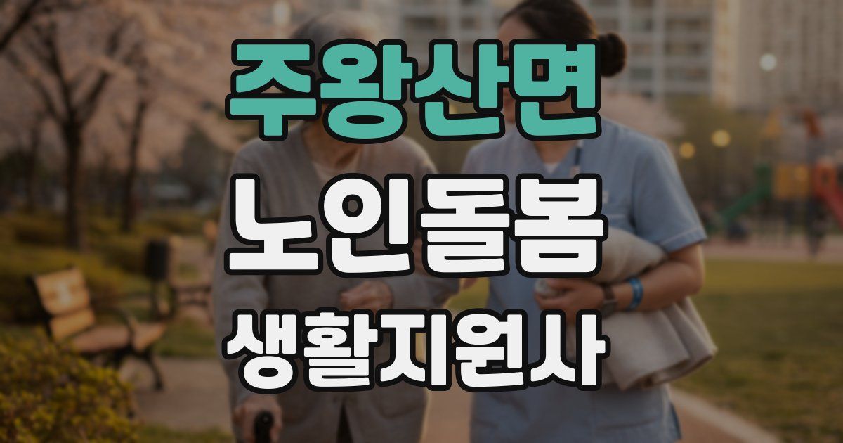 주왕산면 노인돌봄생활지원사 자격증