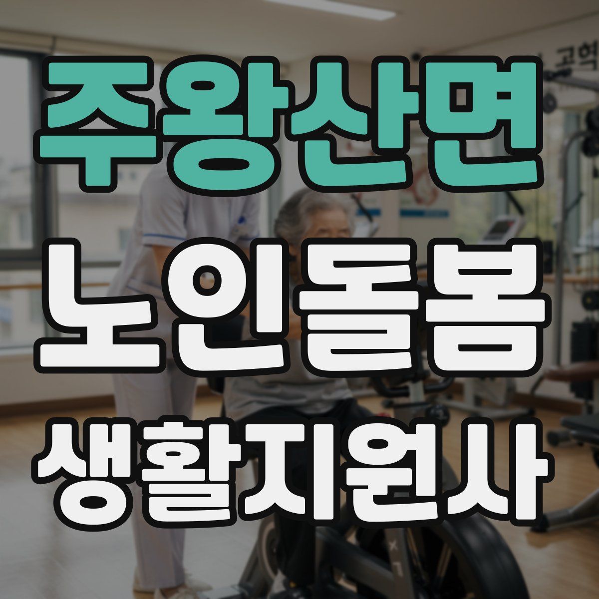 주왕산면 노인돌봄생활지원사 자격증