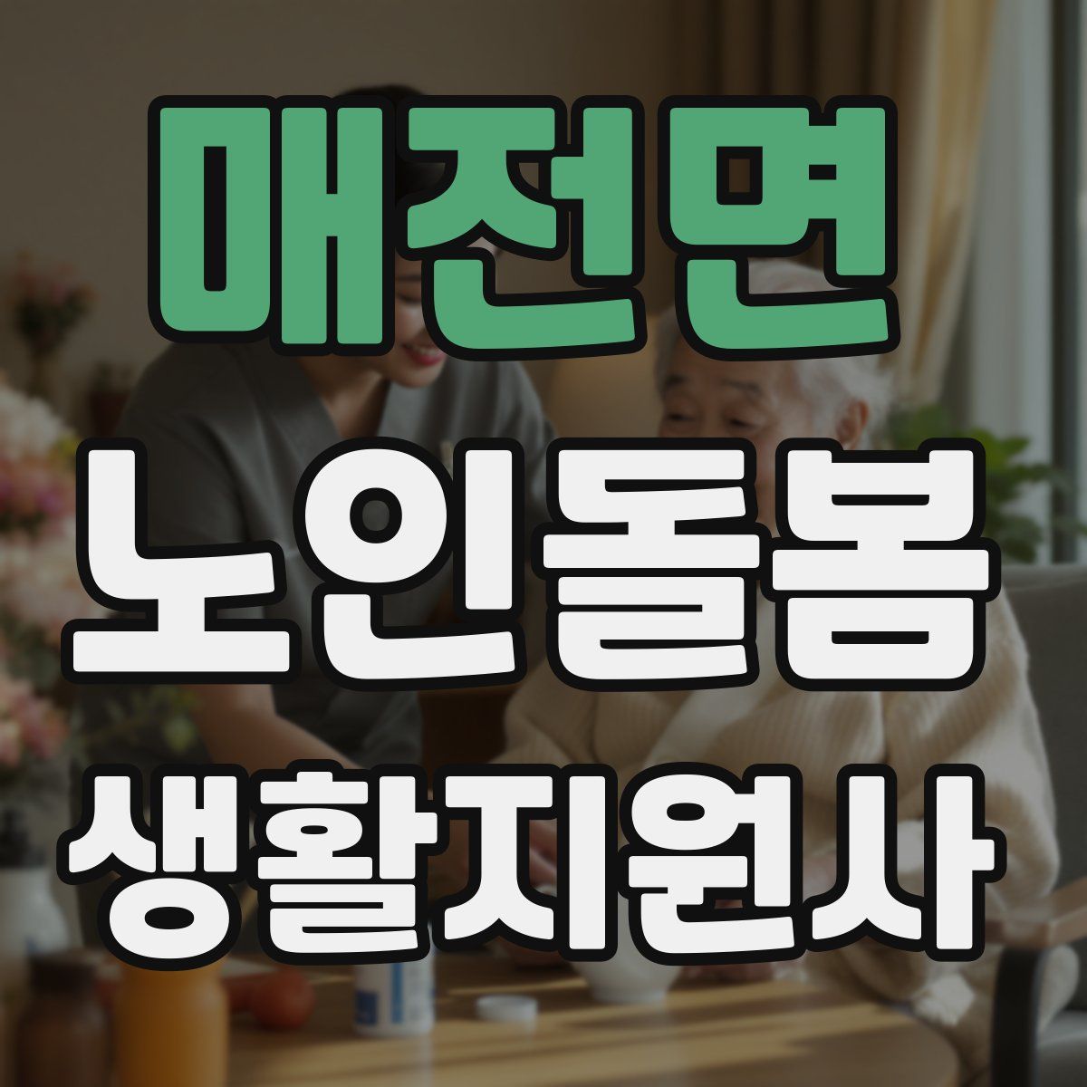 매전면 노인돌봄생활지원사 자격증