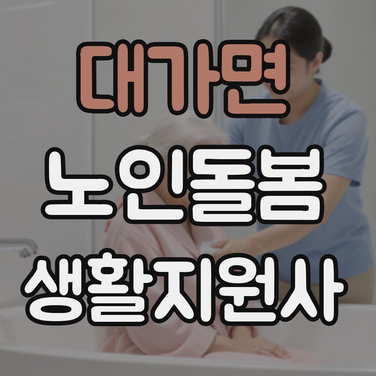 대가면 노인돌봄생활지원사 자격증