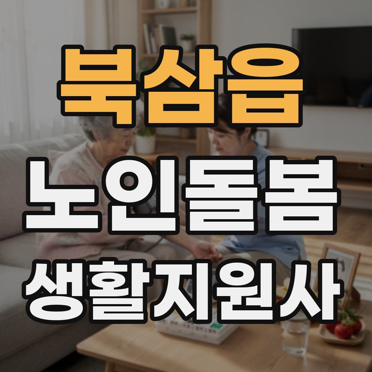 북삼읍 노인돌봄생활지원사 자격증