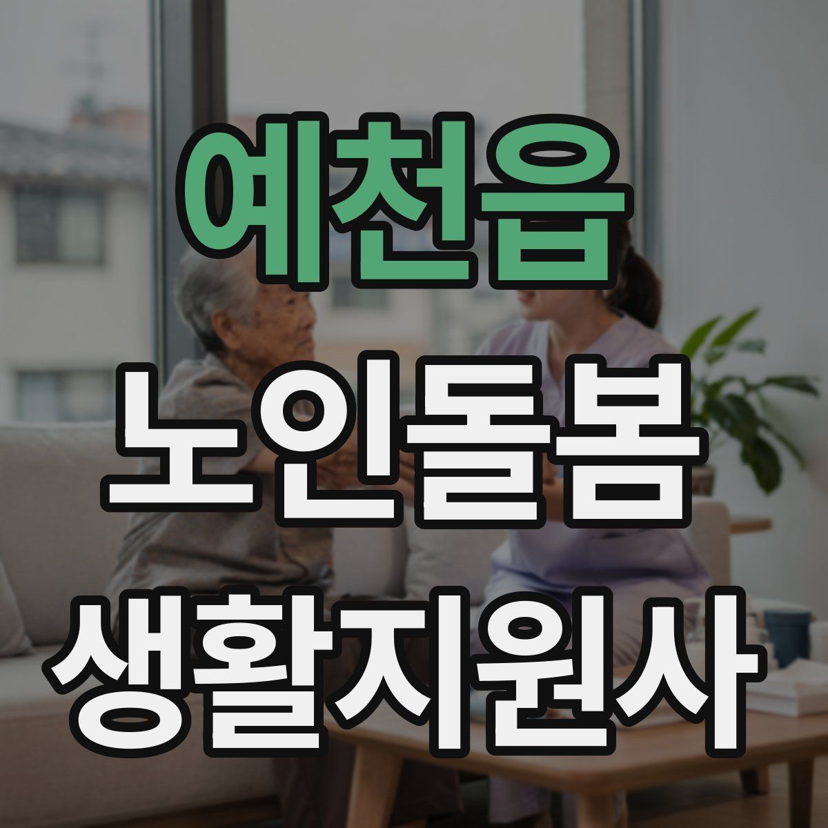 예천읍 노인돌봄생활지원사 자격증