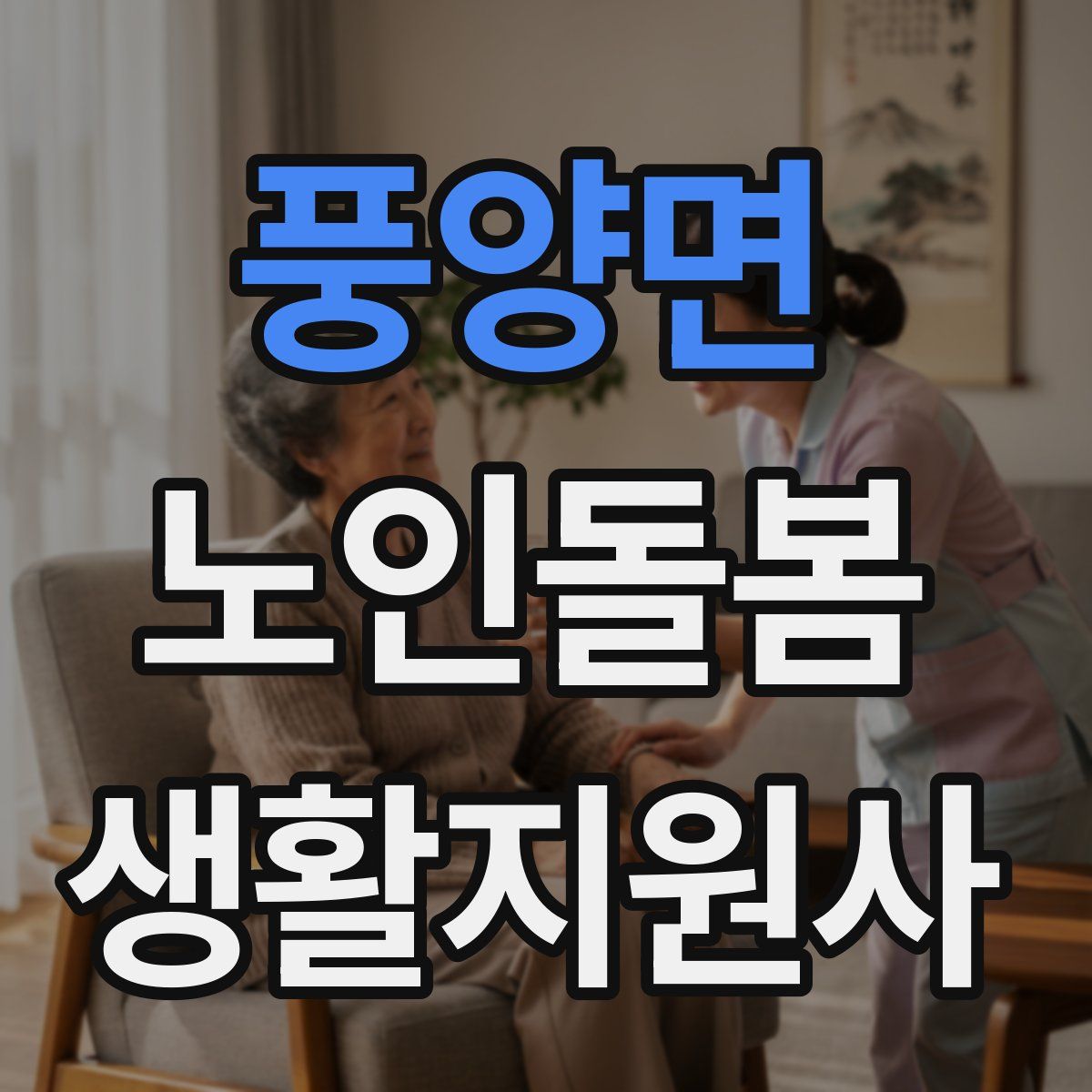 풍양면 노인돌봄생활지원사 자격증
