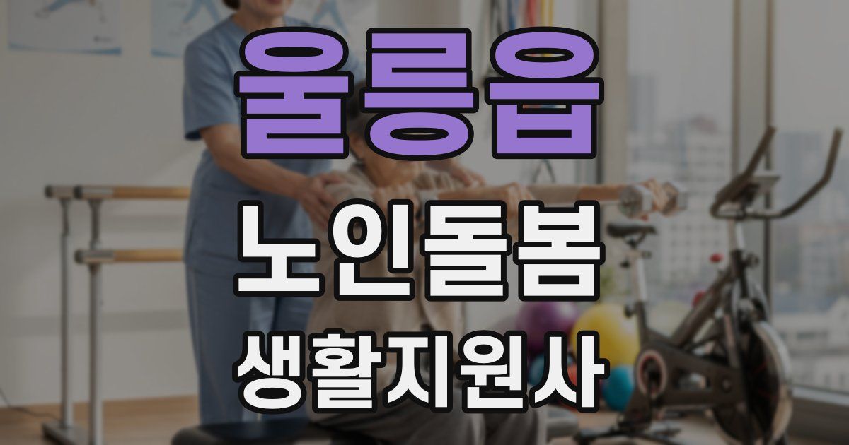 울릉읍 노인돌봄생활지원사 자격증