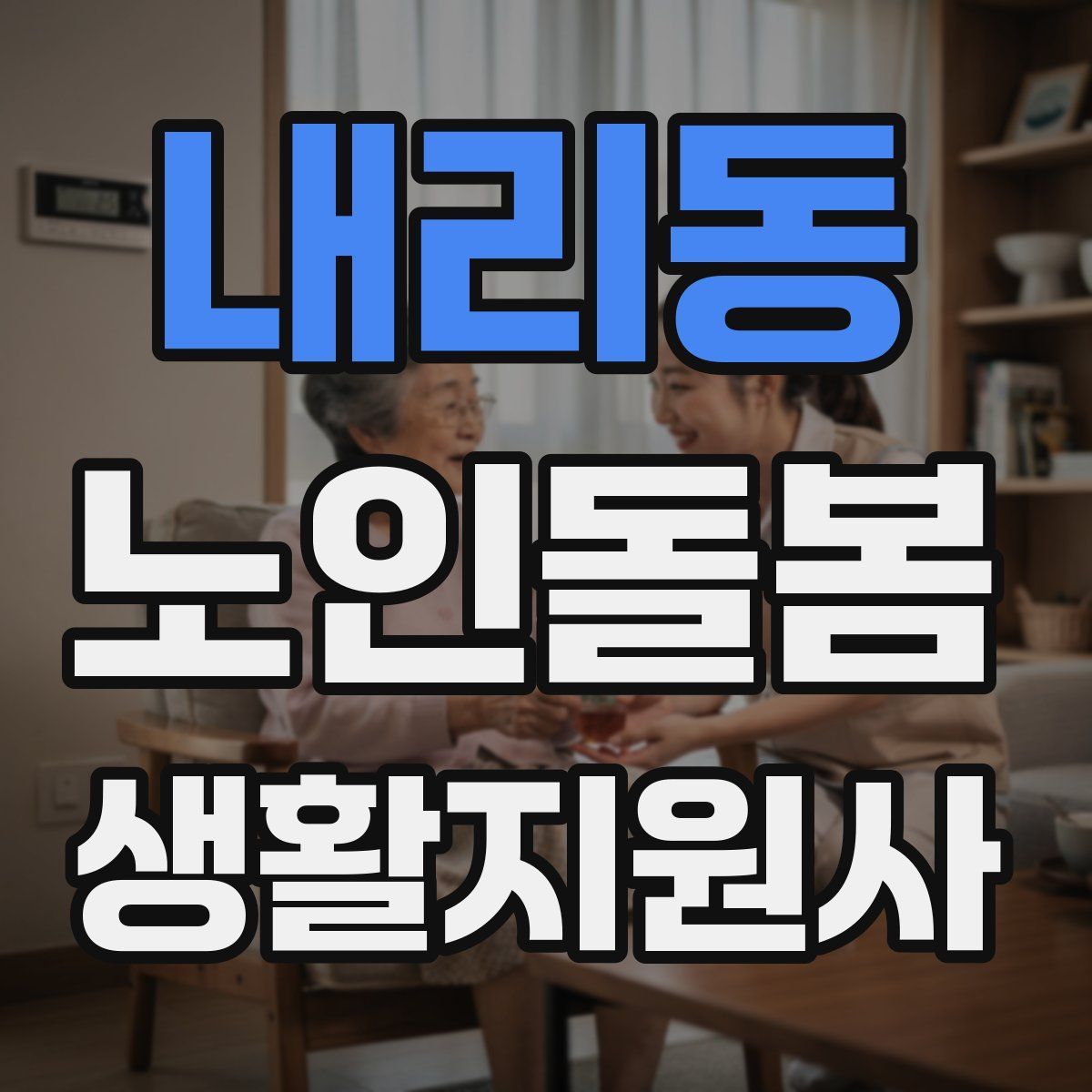 내리동 노인돌봄생활지원사 자격증
