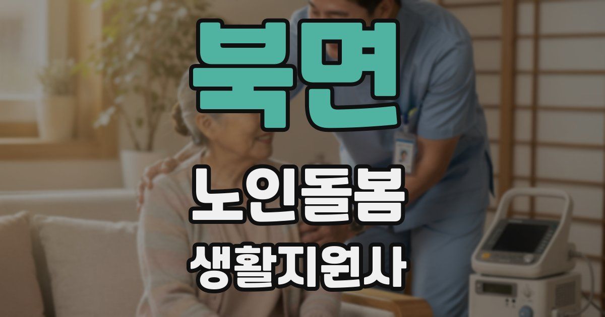 북면 노인돌봄생활지원사 자격증