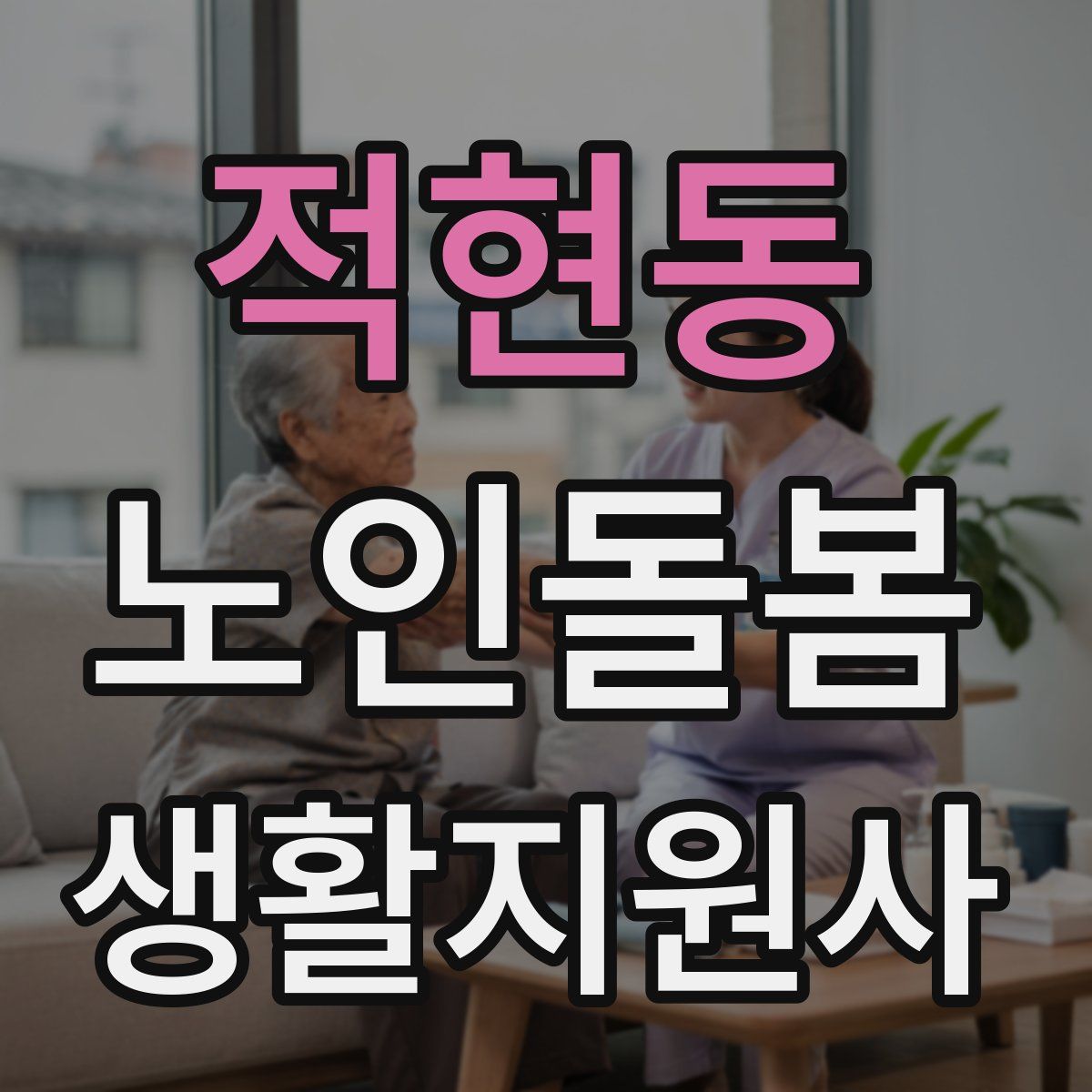 적현동 노인돌봄생활지원사 자격증