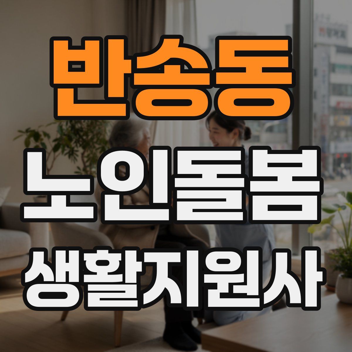 반송동 노인돌봄생활지원사 자격증