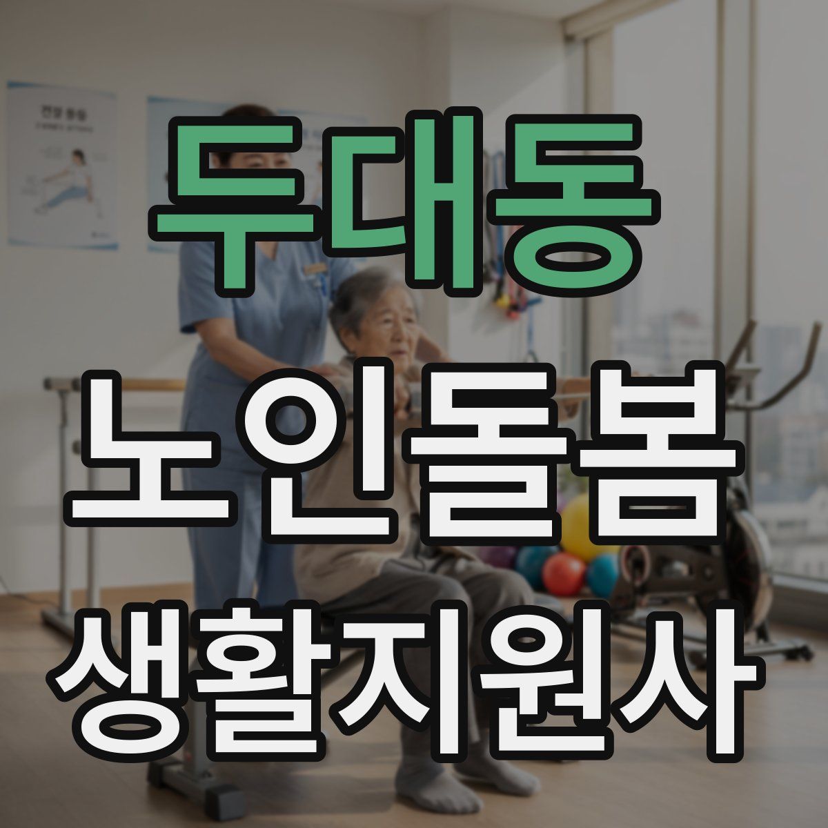 두대동 노인돌봄생활지원사 자격증
