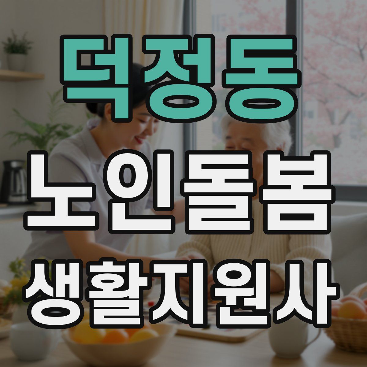 덕정동 노인돌봄생활지원사 자격증
