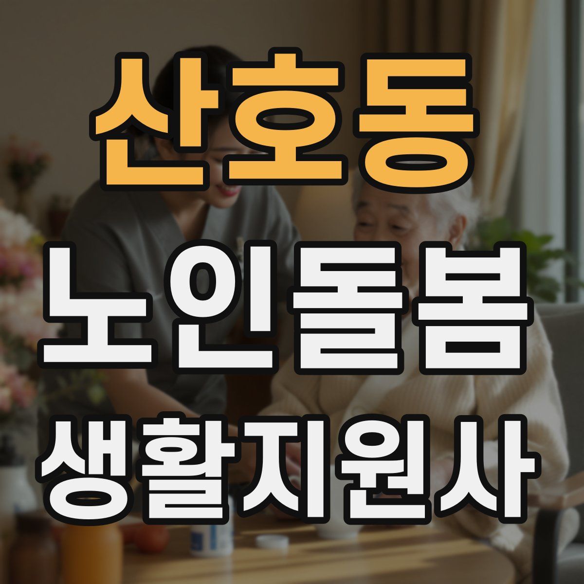 산호동 노인돌봄생활지원사 자격증