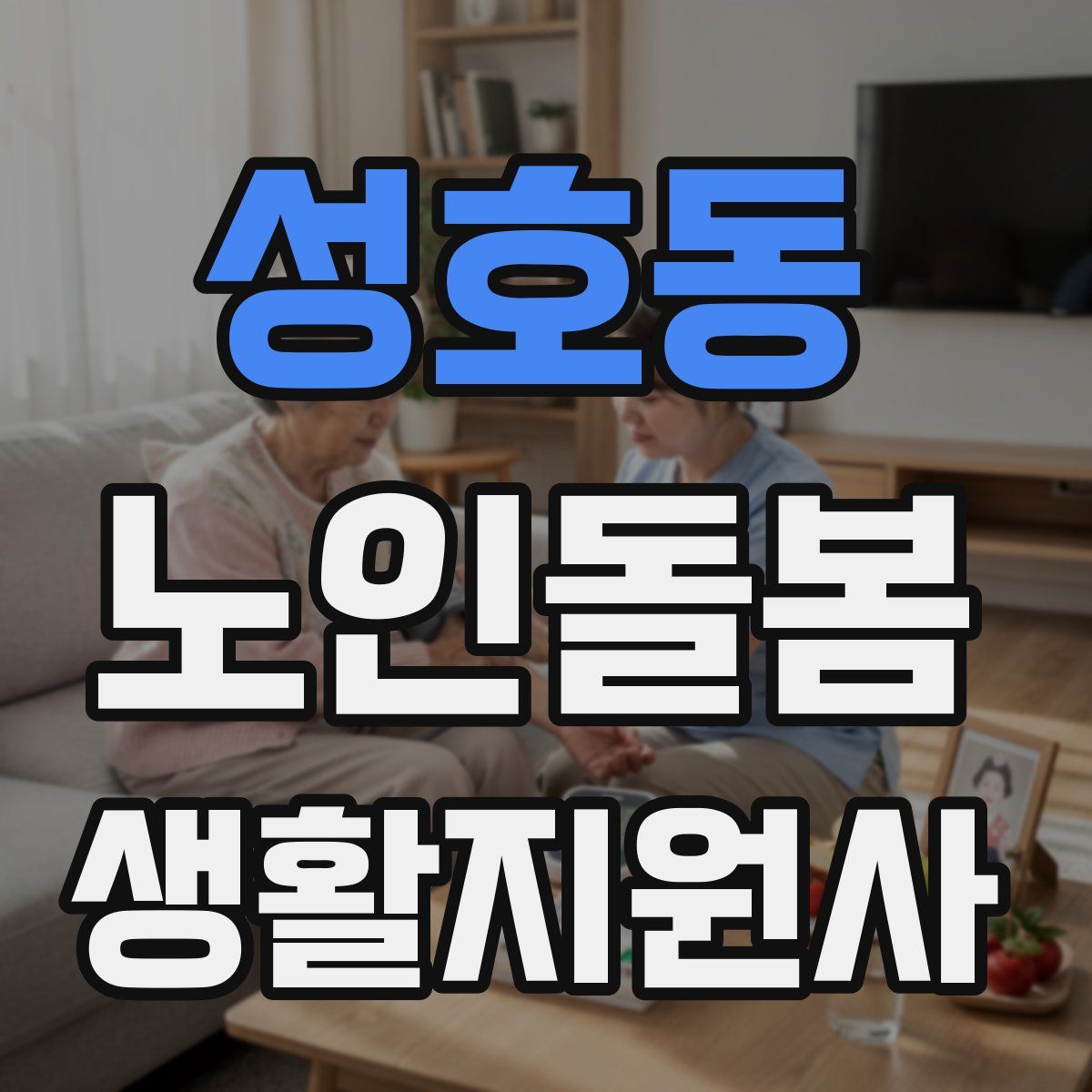 성호동 노인돌봄생활지원사 자격증