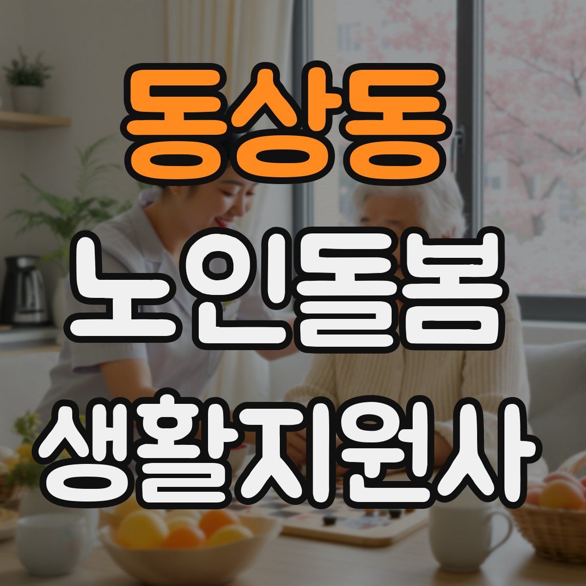동상동 노인돌봄생활지원사 자격증