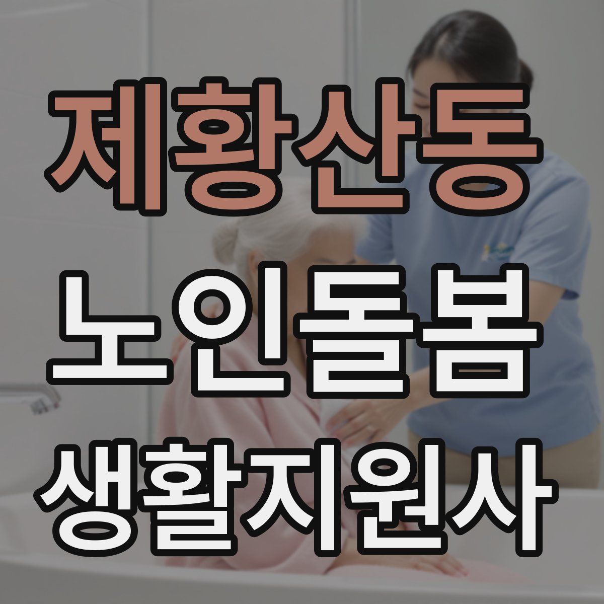 제황산동 노인돌봄생활지원사 자격증