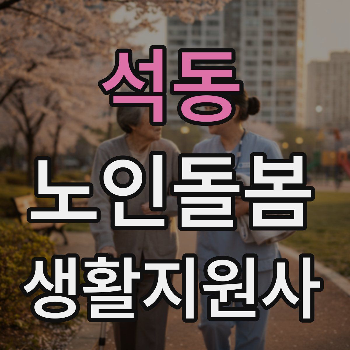 석동 노인돌봄생활지원사 자격증