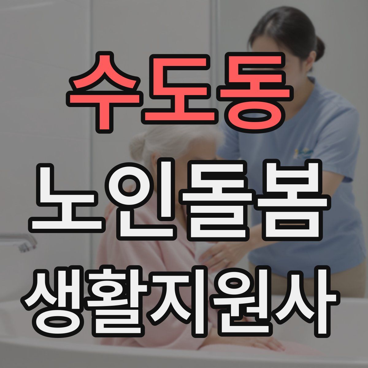 수도동 노인돌봄생활지원사 자격증