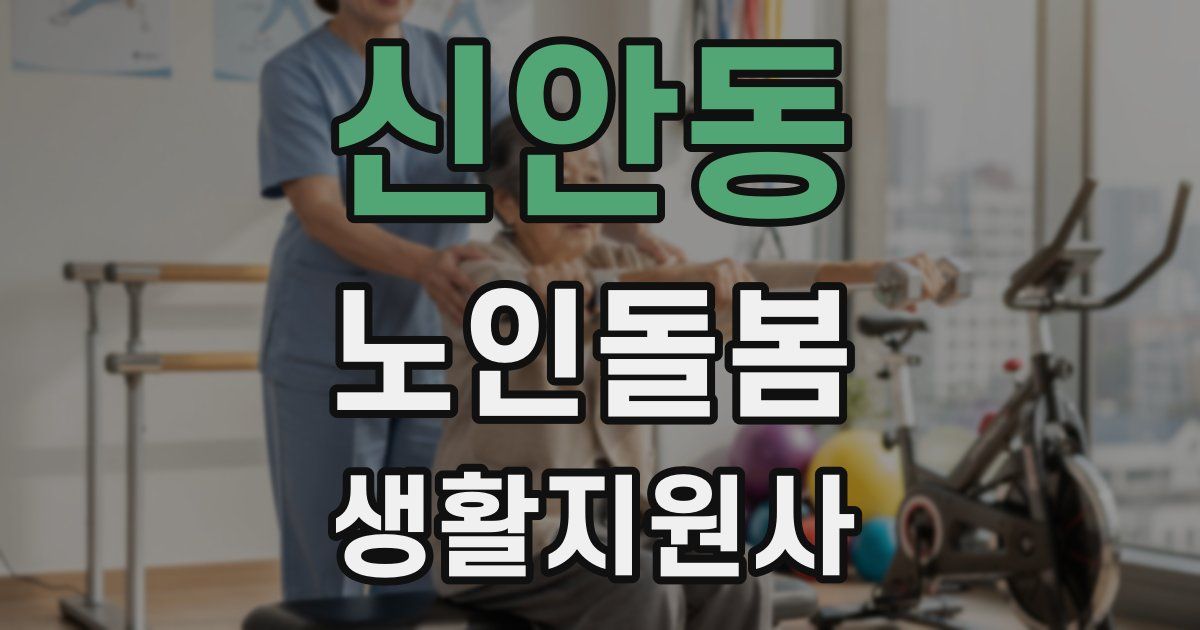 신안동 노인돌봄생활지원사 자격증