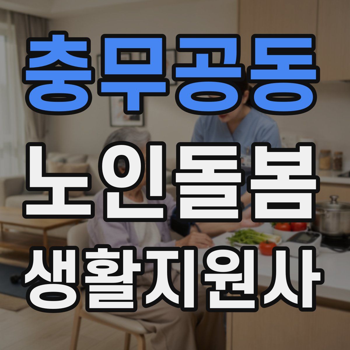 충무공동 노인돌봄생활지원사 자격증