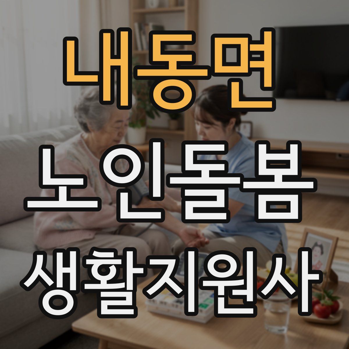 내동면 노인돌봄생활지원사 자격증