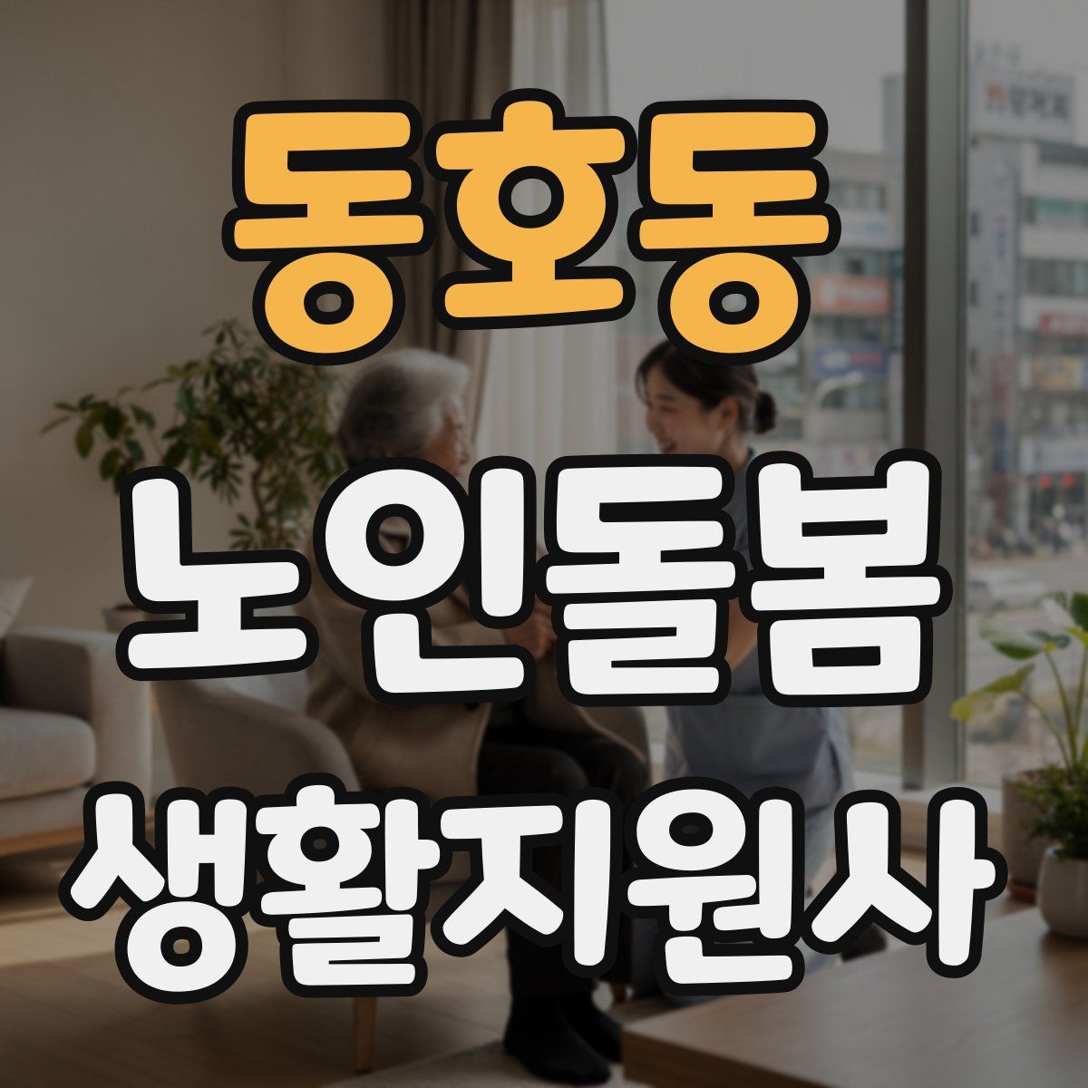 동호동 노인돌봄생활지원사 자격증