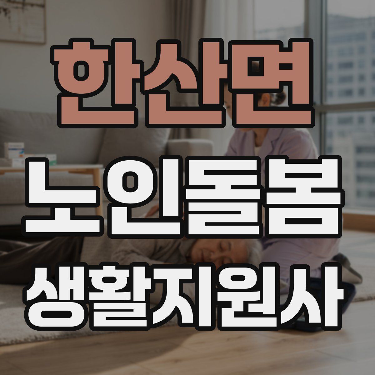 한산면 노인돌봄생활지원사 자격증