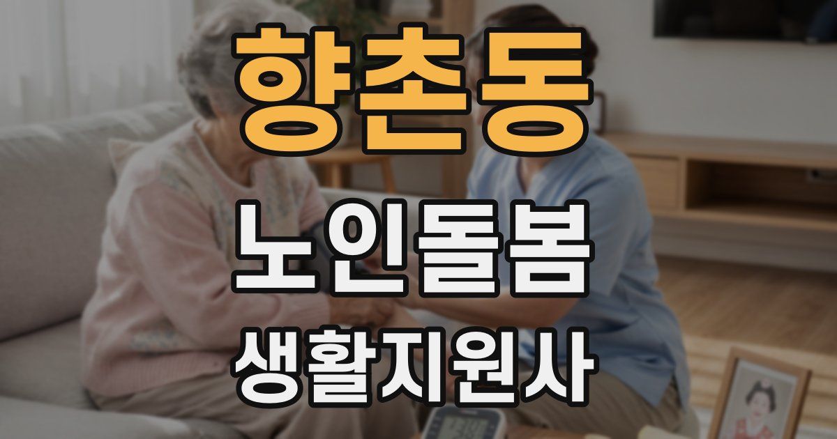 향촌동 노인돌봄생활지원사 자격증