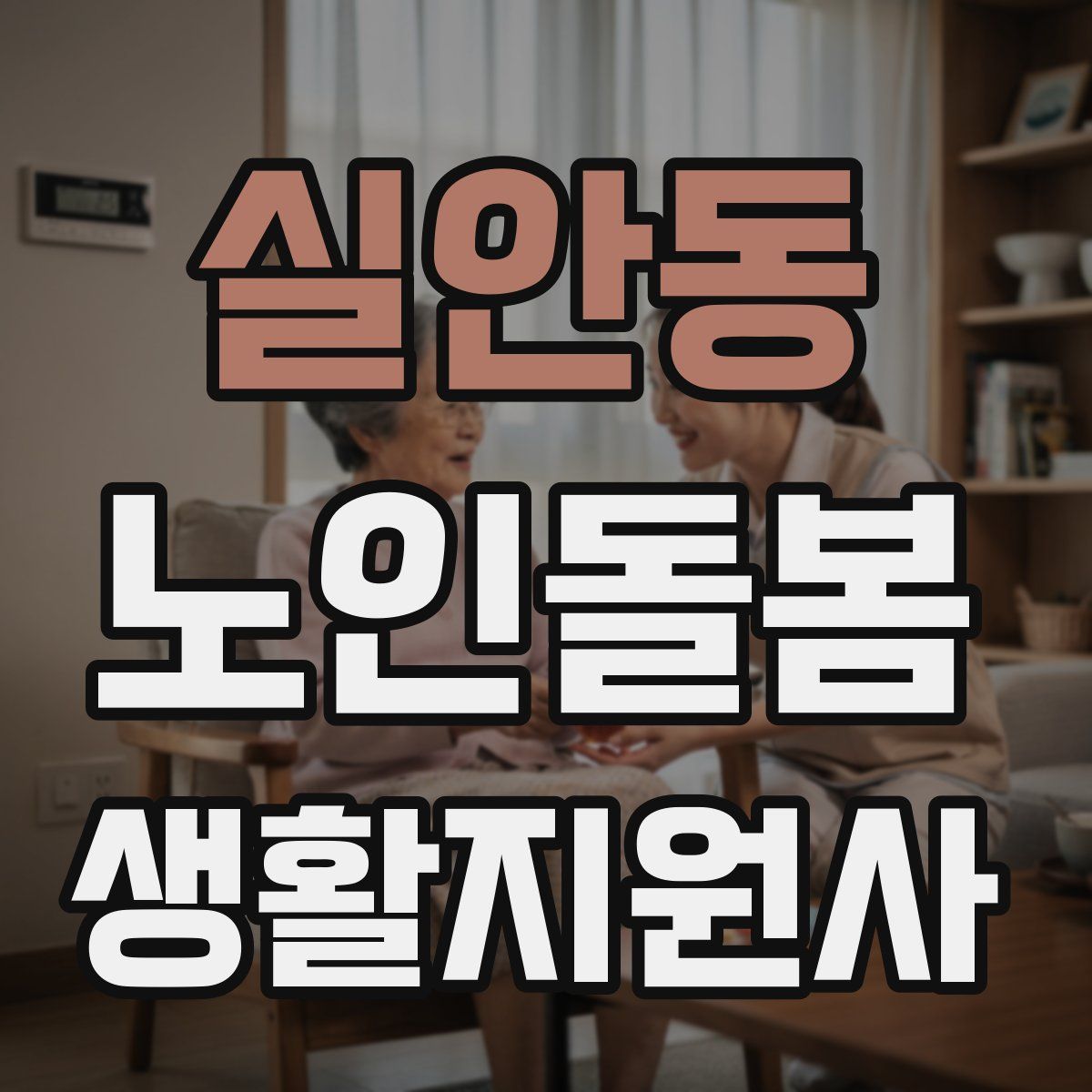 실안동 노인돌봄생활지원사 자격증