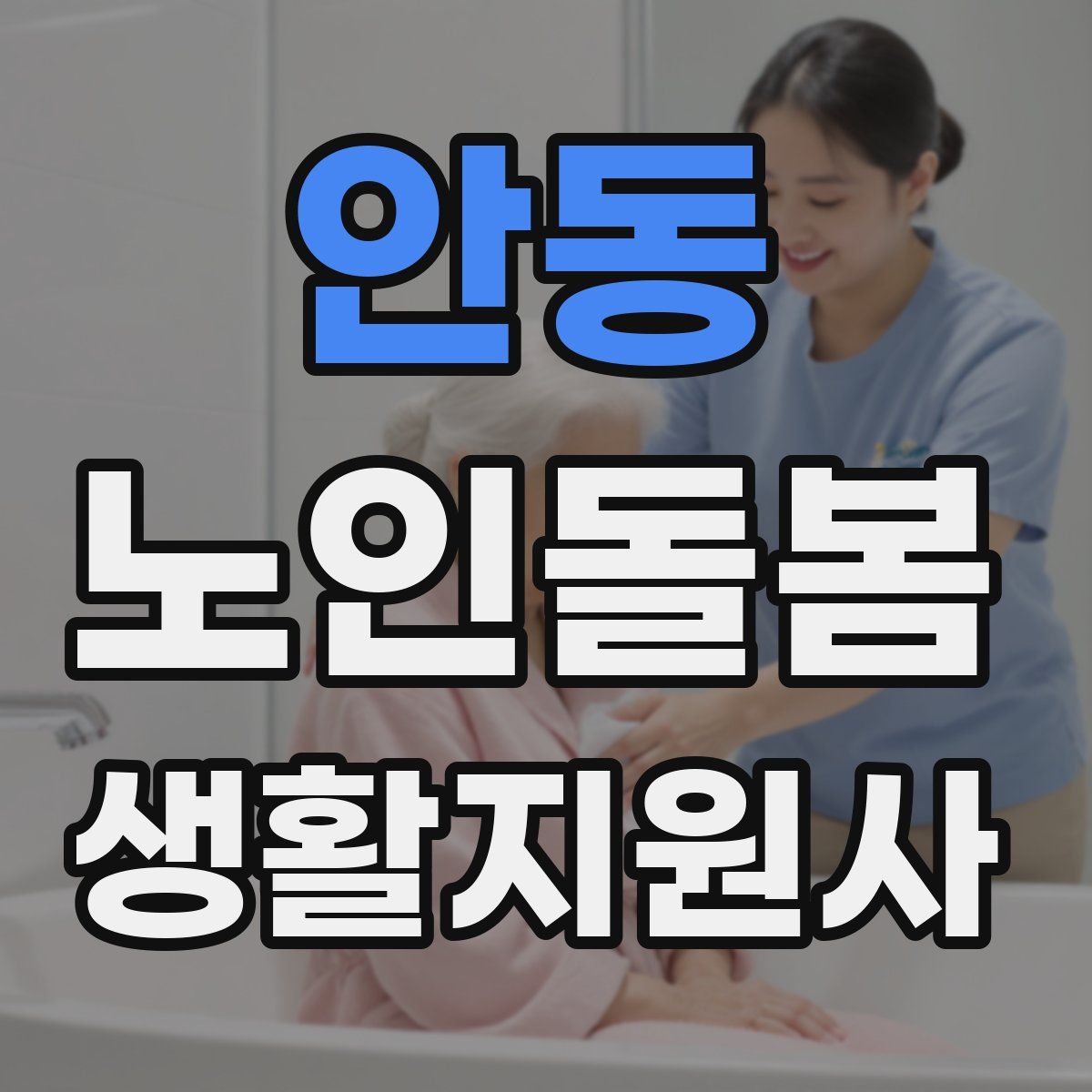 안동 노인돌봄생활지원사 자격증