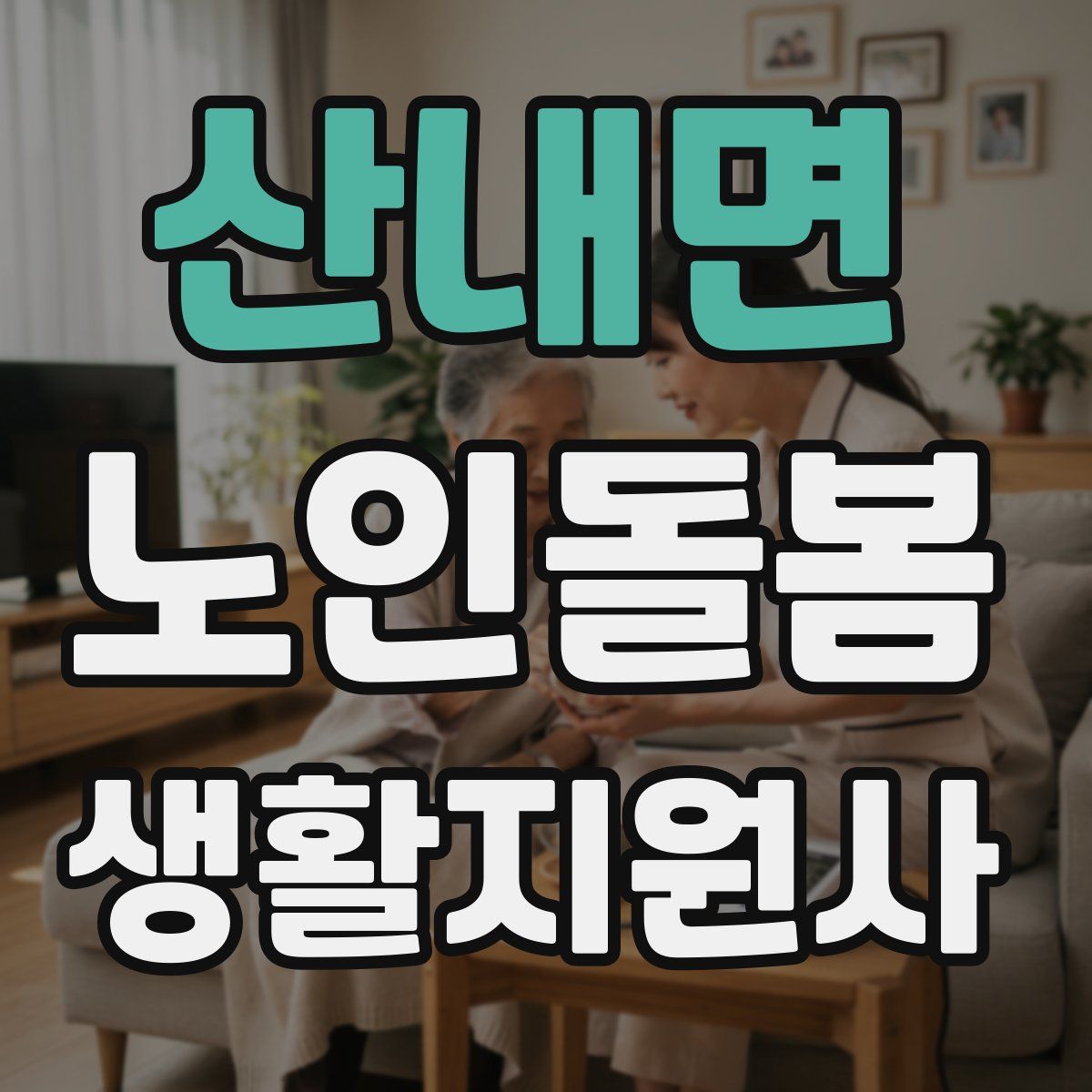 산내면 노인돌봄생활지원사 자격증