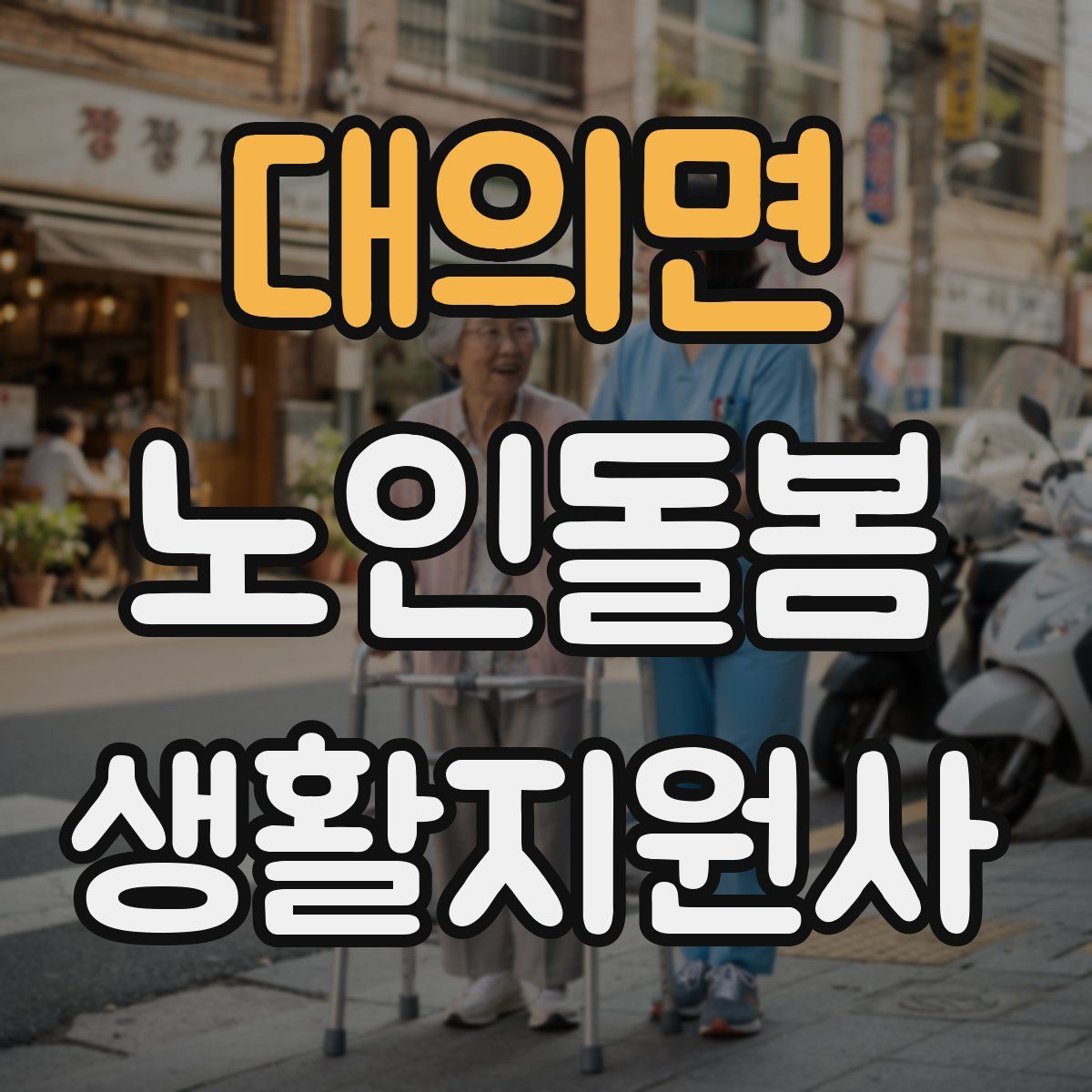 대의면 노인돌봄생활지원사 자격증