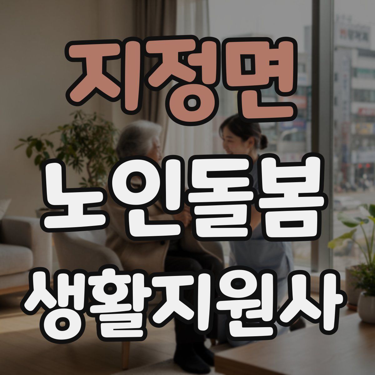 지정면 노인돌봄생활지원사 자격증