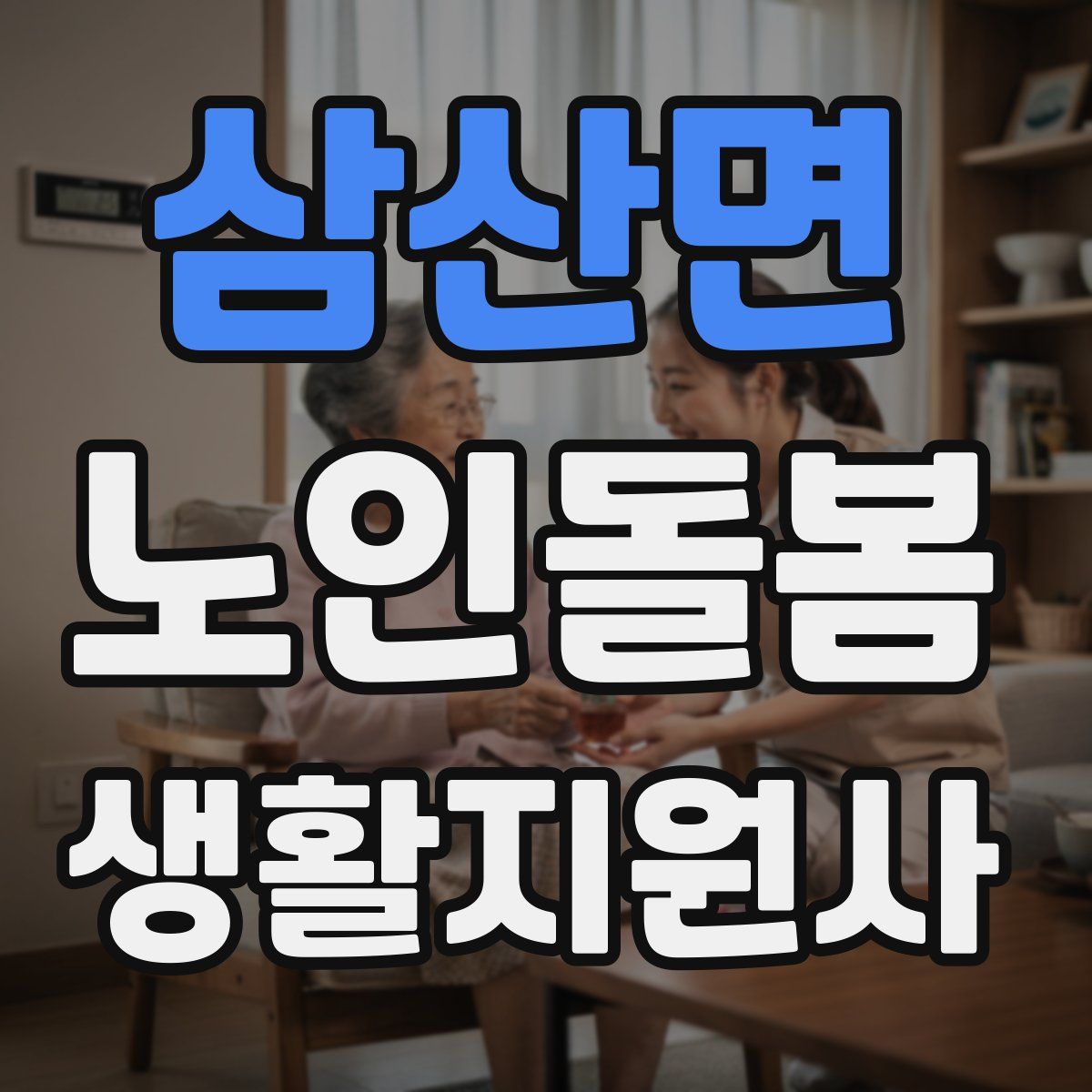 삼산면 노인돌봄생활지원사 자격증