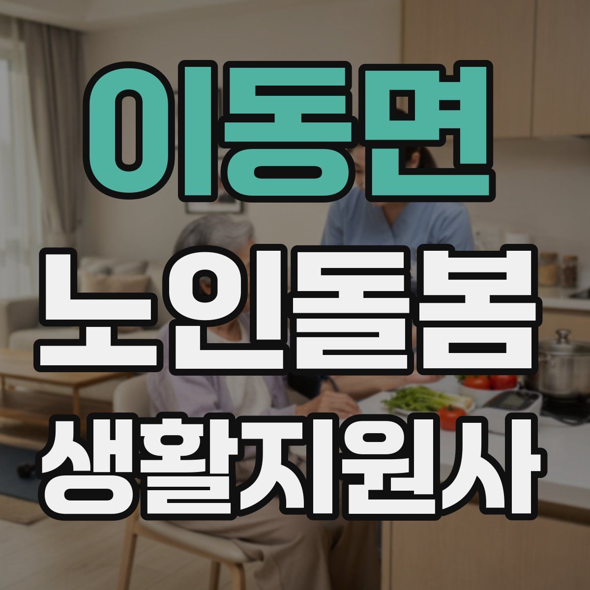 이동면 노인돌봄생활지원사 자격증