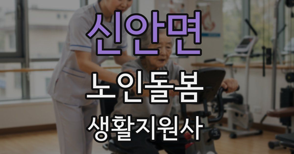 신안면 노인돌봄생활지원사 자격증