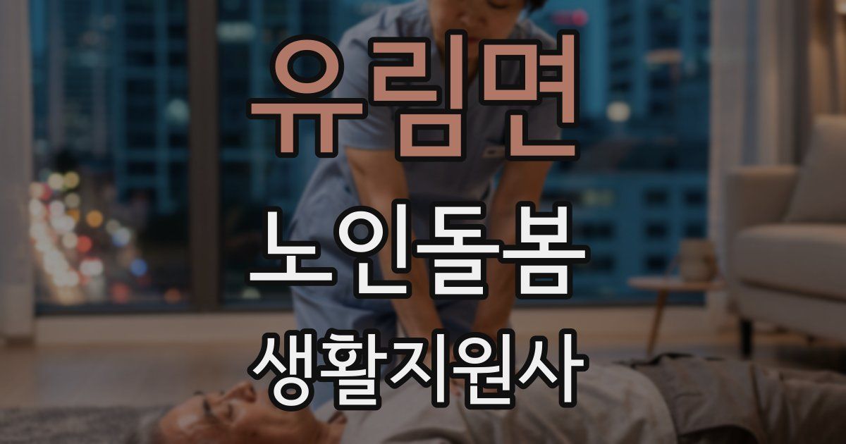 유림면 노인돌봄생활지원사 자격증
