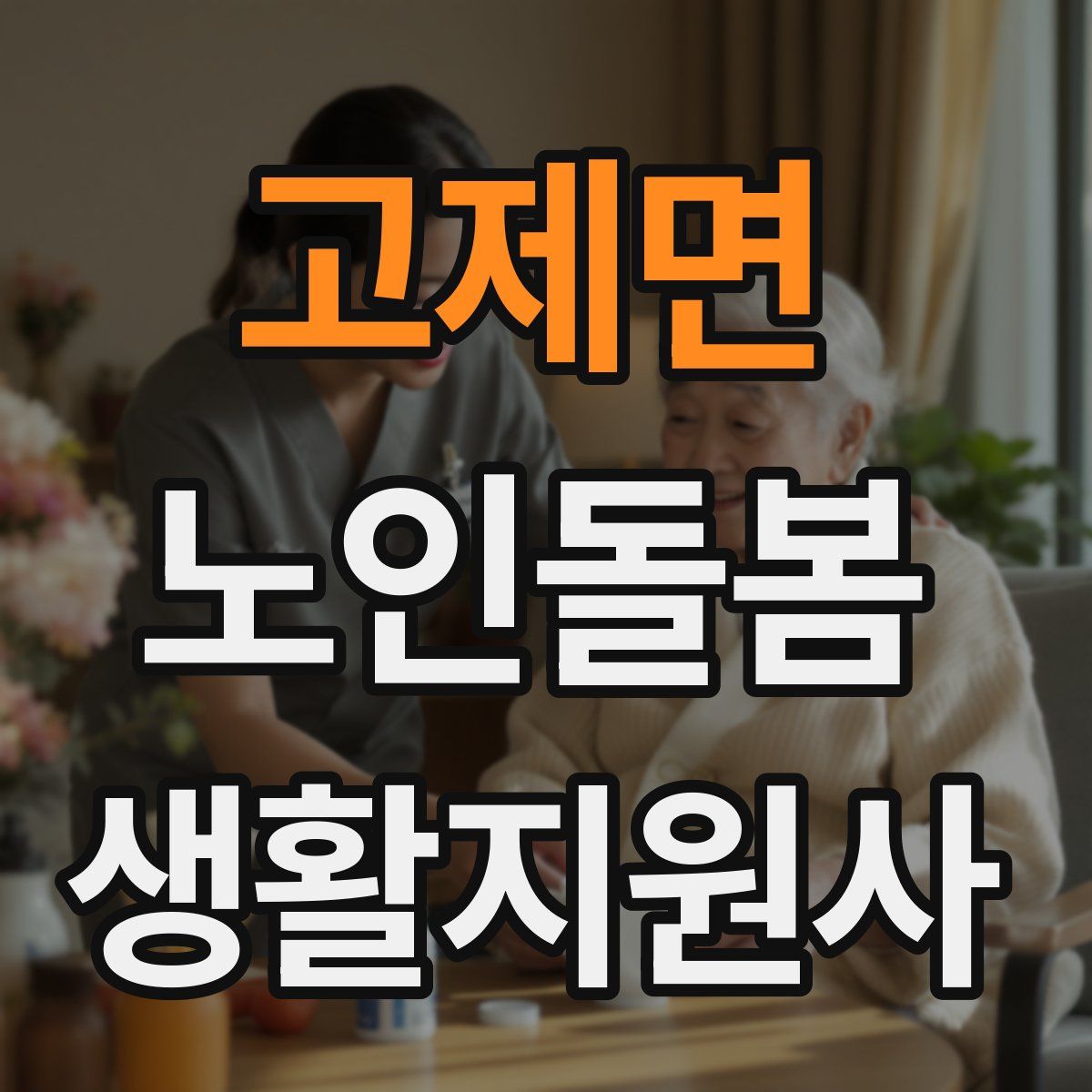 고제면 노인돌봄생활지원사 자격증