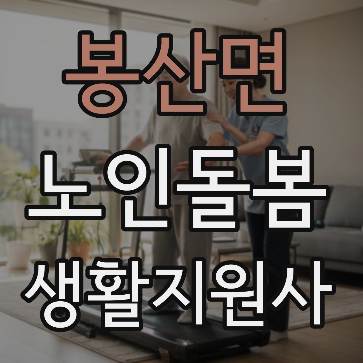 봉산면 노인돌봄생활지원사 자격증