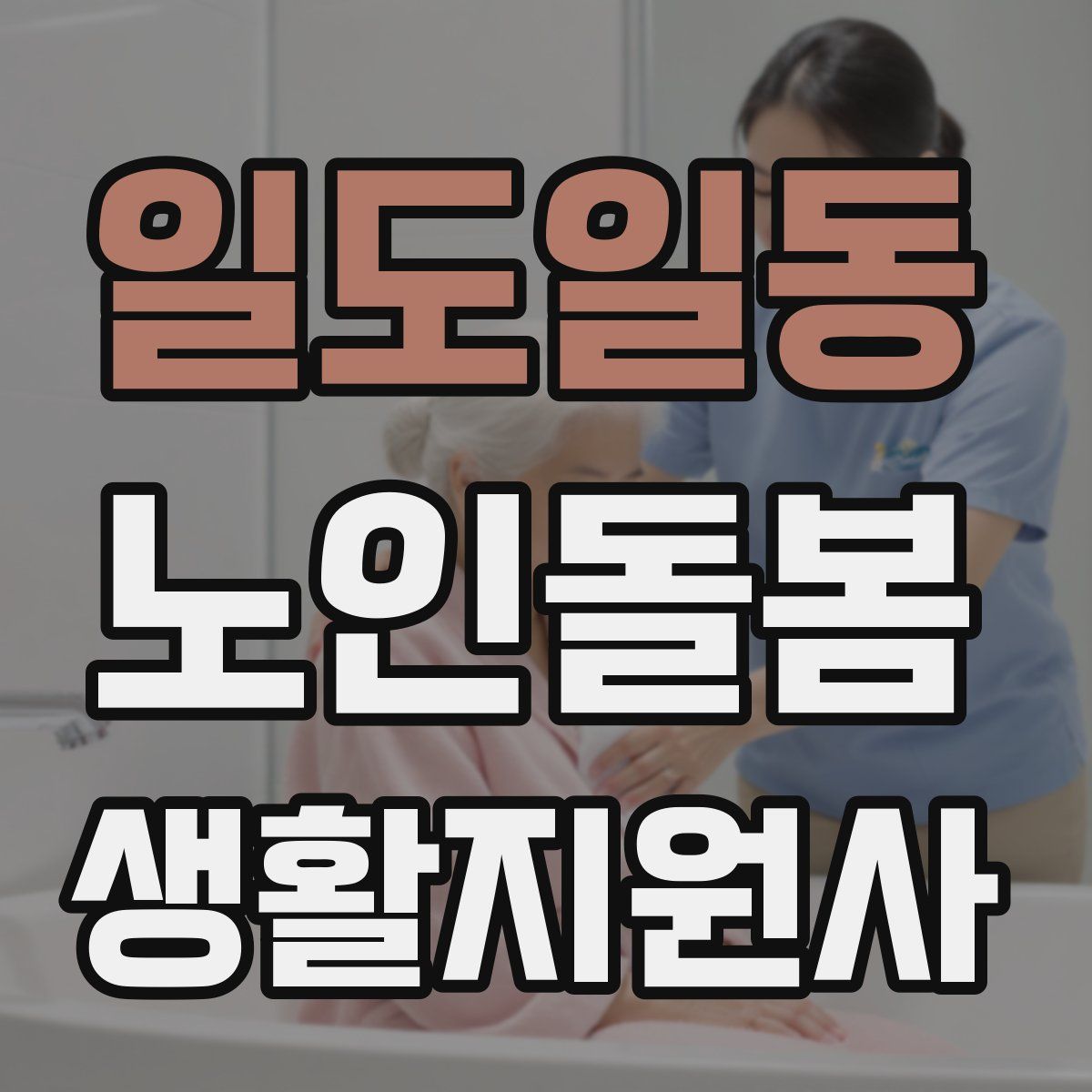 일도일동 노인돌봄생활지원사 자격증