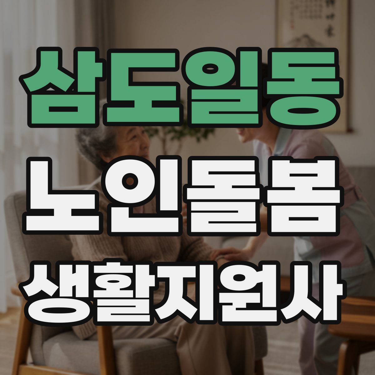 삼도일동 노인돌봄생활지원사 자격증
