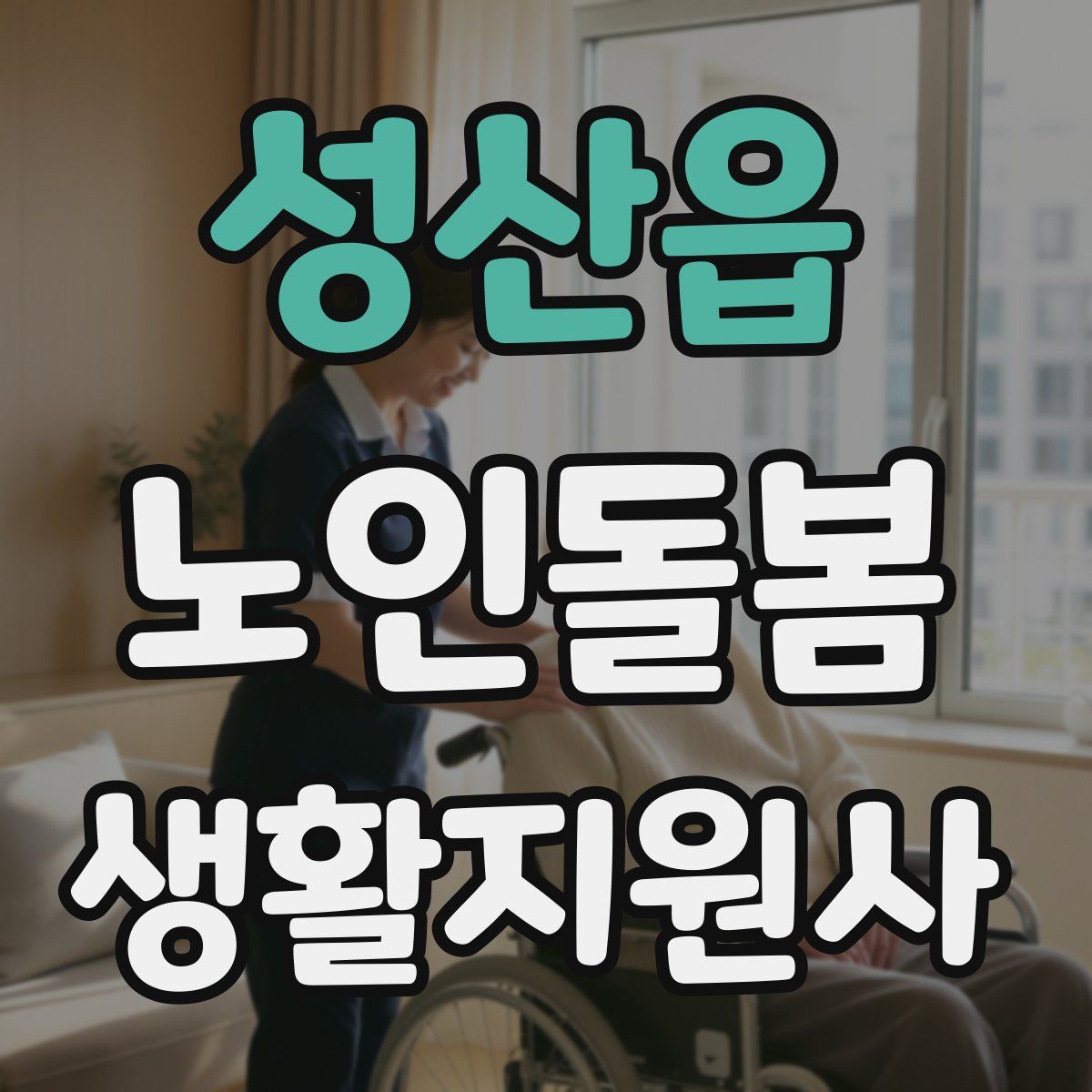 성산읍 노인돌봄생활지원사 자격증