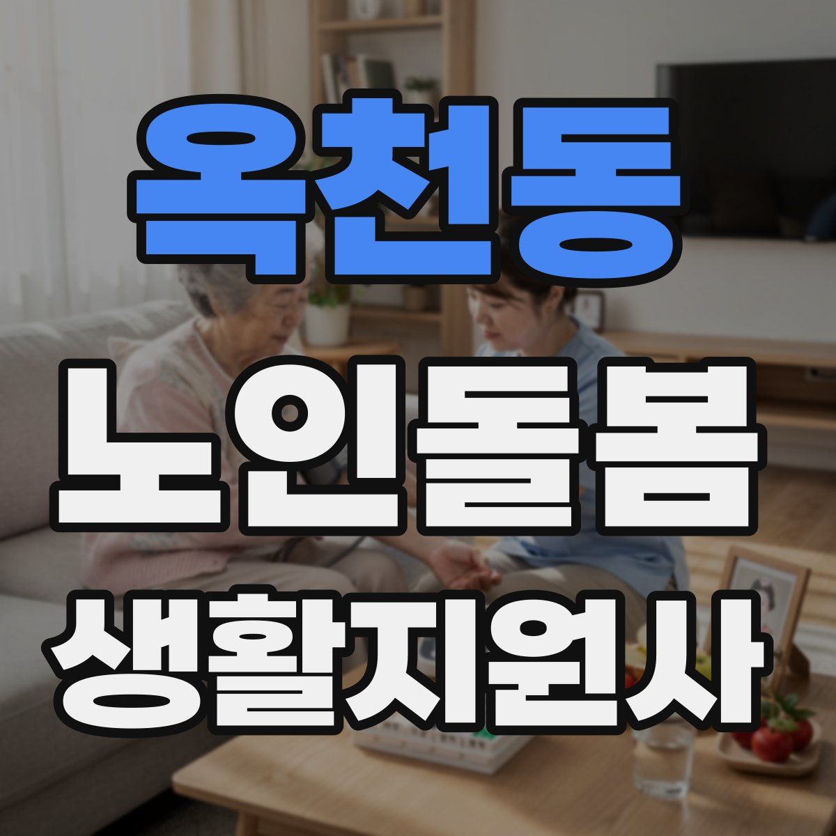 옥천동 노인돌봄생활지원사 자격증
