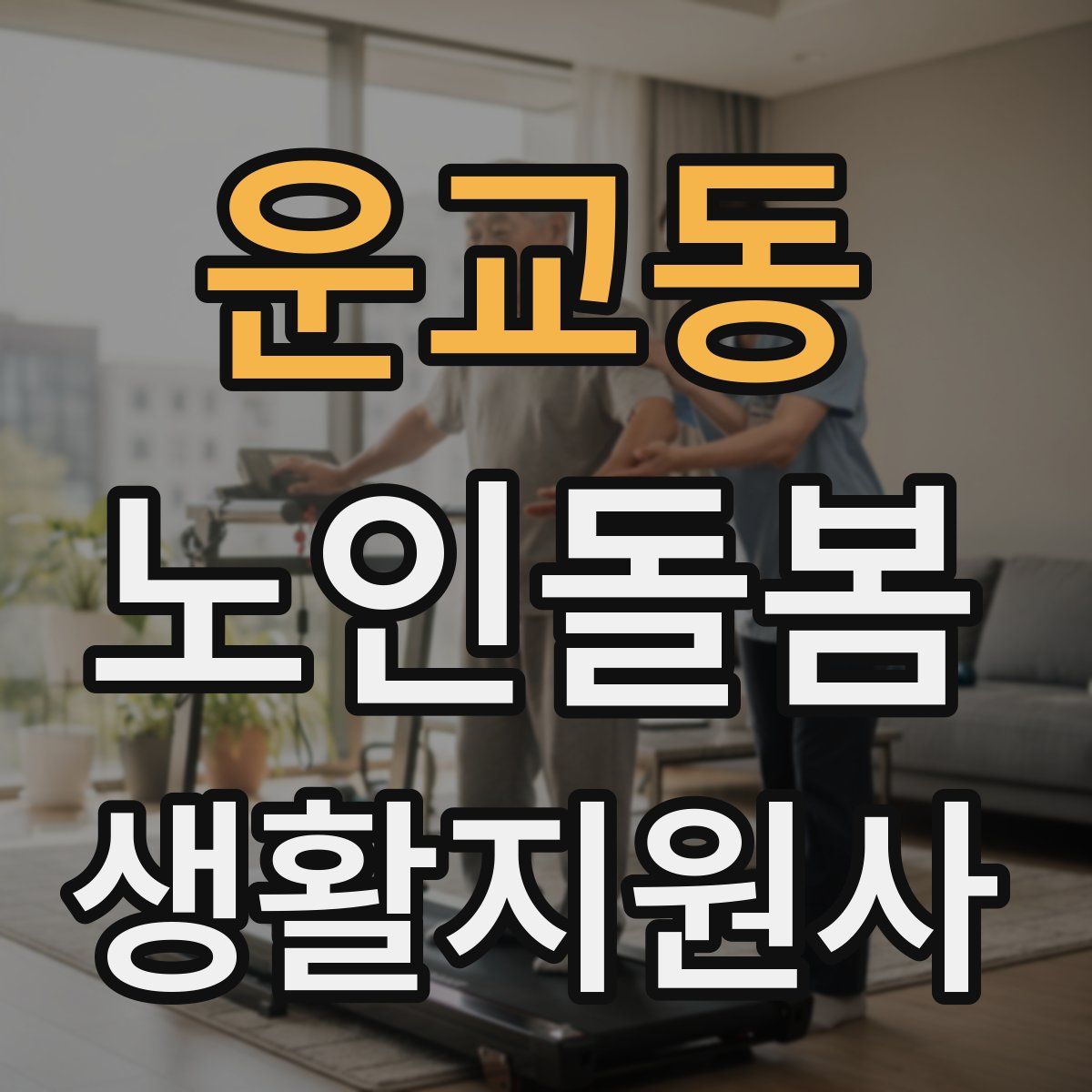운교동 노인돌봄생활지원사 자격증