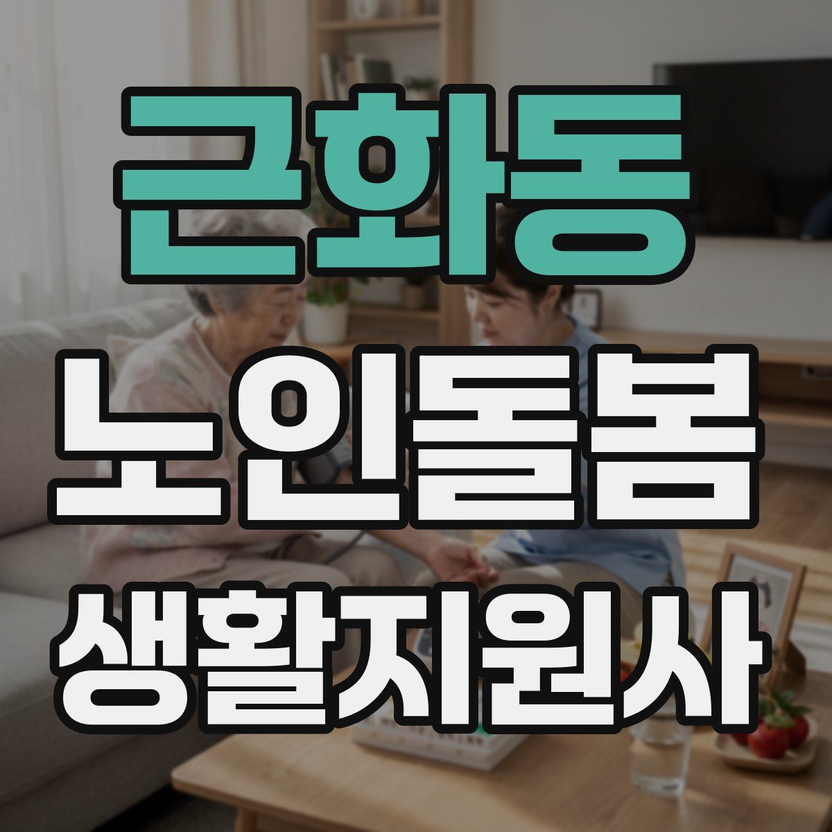 근화동 노인돌봄생활지원사 자격증